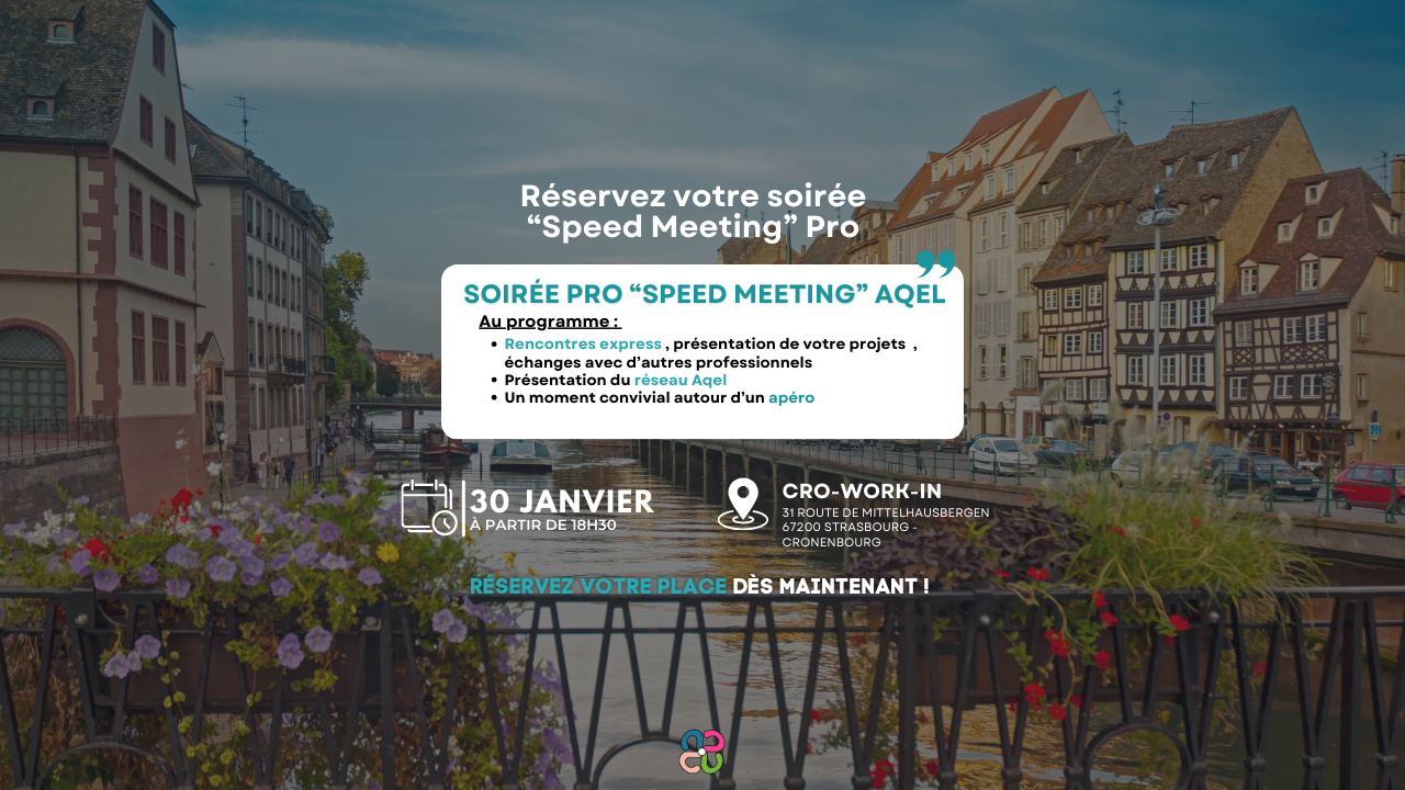 Soirée Pro Speed-Meeting AQEL CRO-WORK-IN janvier 2025